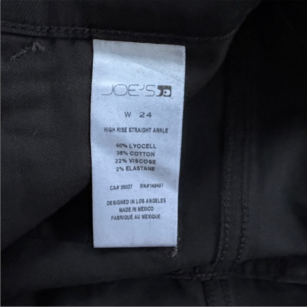 NWT Joe's Jeans The Smith High Rise
Ankle Jeans Black Size 24 - Picture 4 of 8